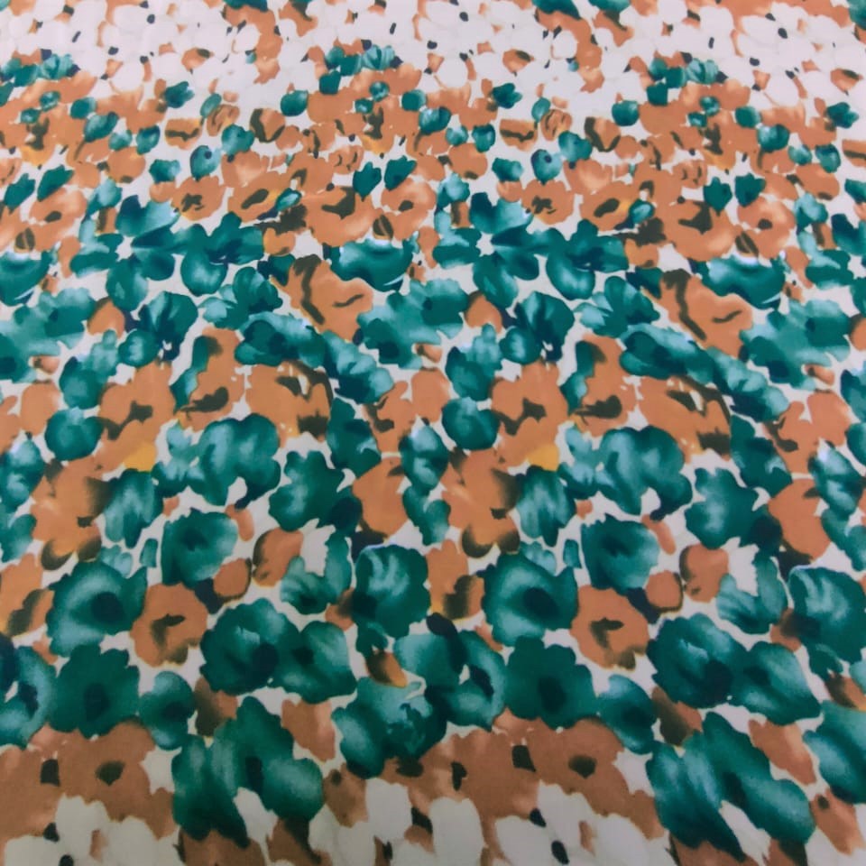 Brush Print On Flat Chiffon FCPS04