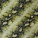 Black & Gold Snake Print On Korean Satin S24 KSPS124