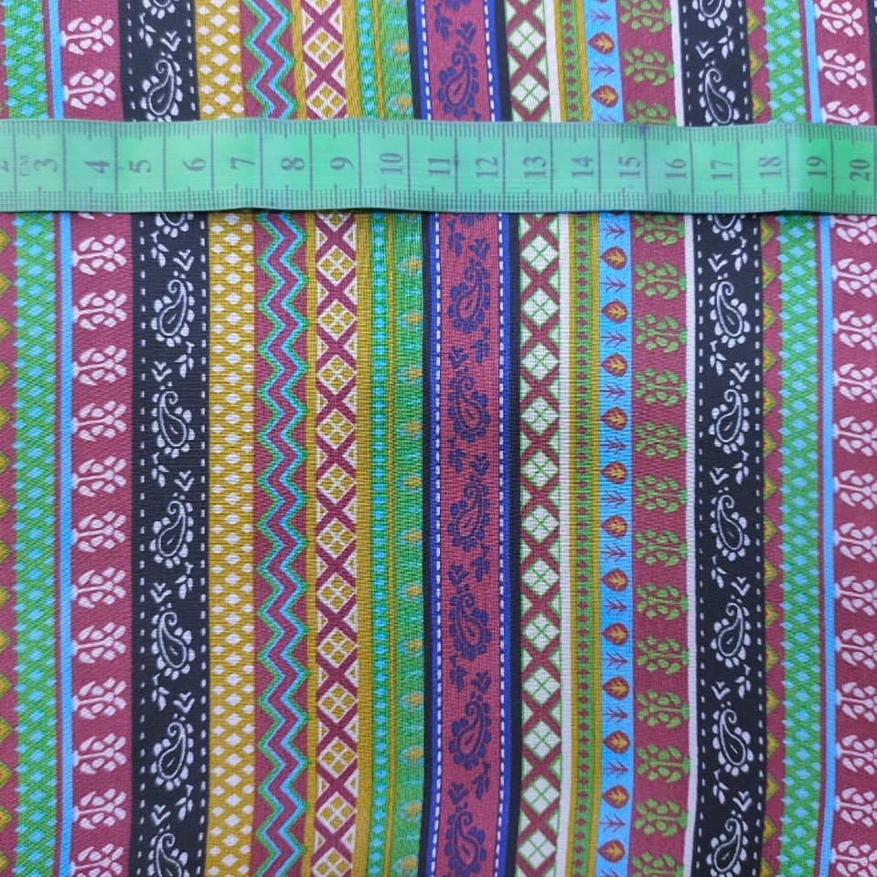 Bohemian Print On Flat Chiffon FCPS120