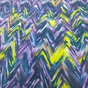 Zig Zag Print On Flat Chiffon FCPS113