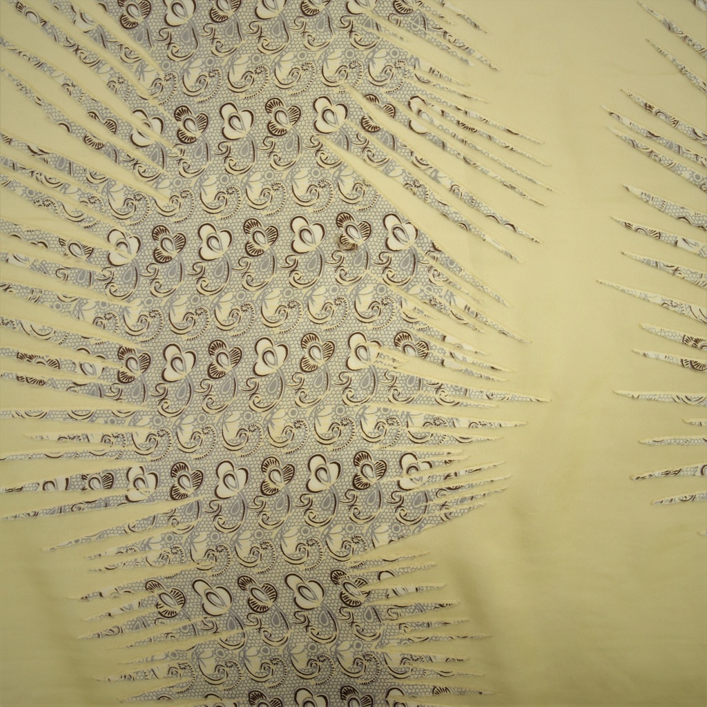 Print On Silk Satin Burnout#18