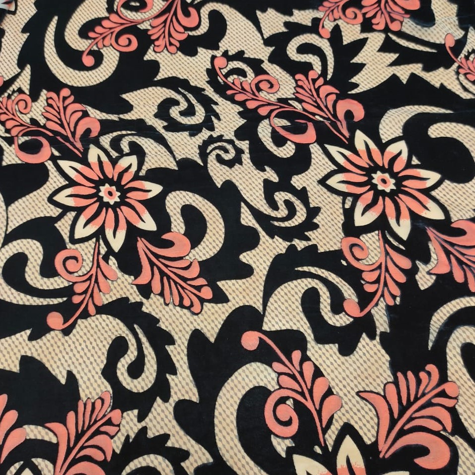 Butterfly Base Art Print On Poly Viscose Velvet Brasso