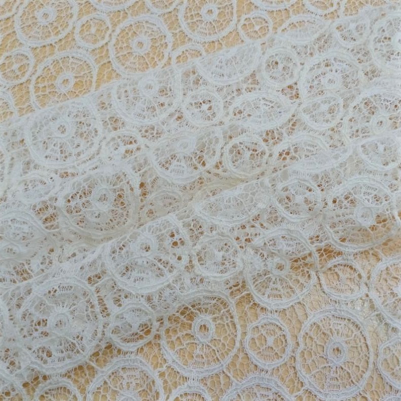 White Cotton Lace Fabric #01