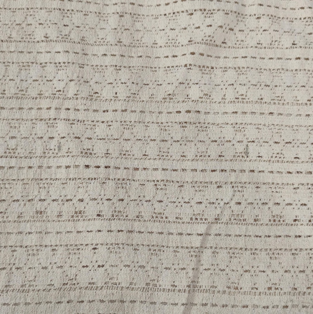 Greige Cotton Lace Fabric#14