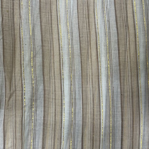 Cotton Lurex Stripe Yarn Dyed Fabric (SS25) CLSS02