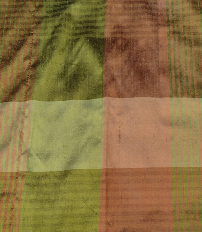Dupion Silk -Gloden Look -Check