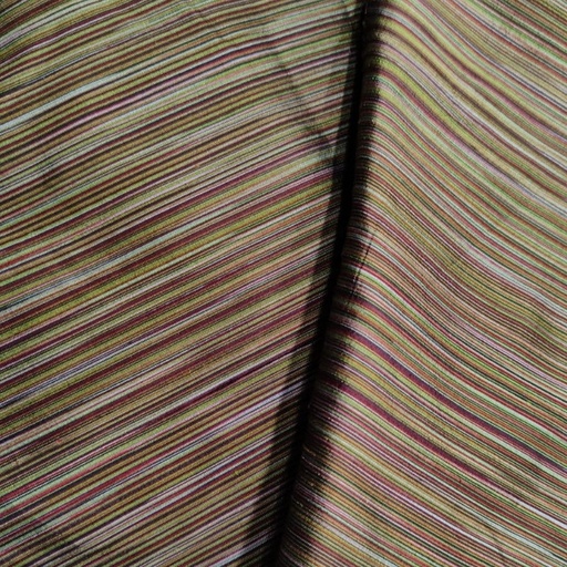 Dupion Silk -Brown-Stripes