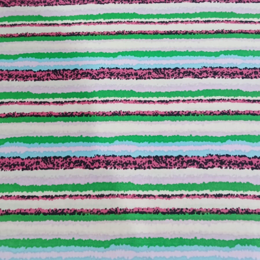 Stripes Print On Poly Knitted S24 PKPS04