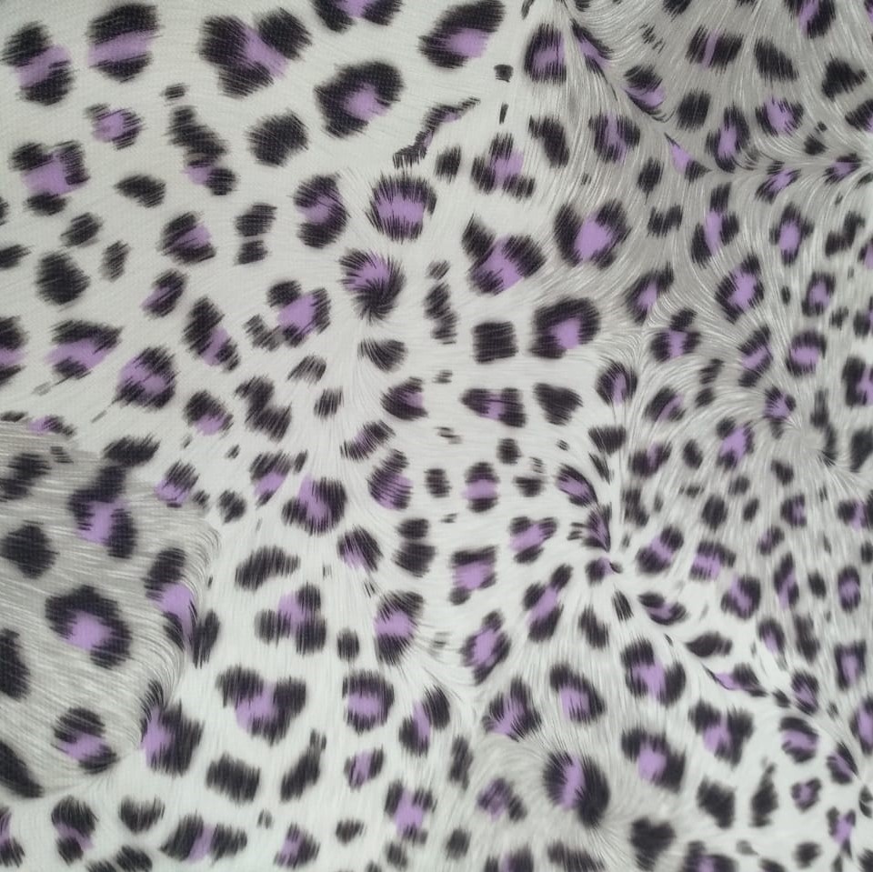 Purple Black Leopard Print On Roberto Cavalli RCPS23