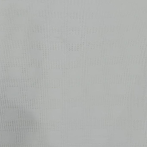 Cotton White Check Jacquard Fabric