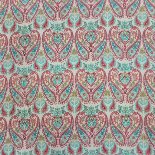 Royal Pot Paisley Print On Parsi Boski S24 PBPS11