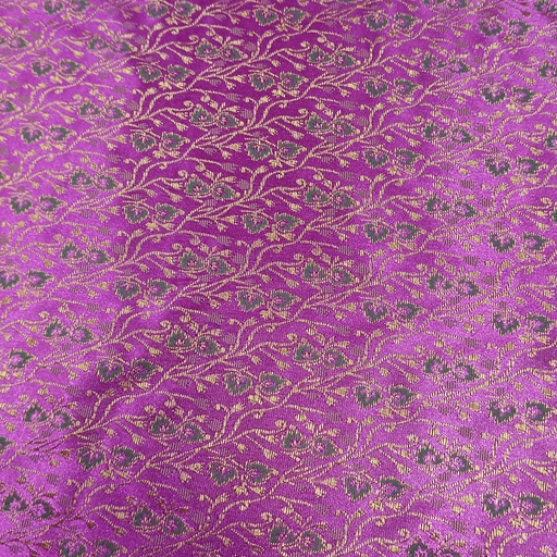 Dark Pink Print On Chinese Jacquard S24 CJPA11