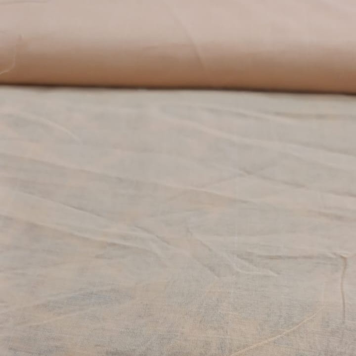 Peach Plain Cotton Chandri Dyed Fabric #03