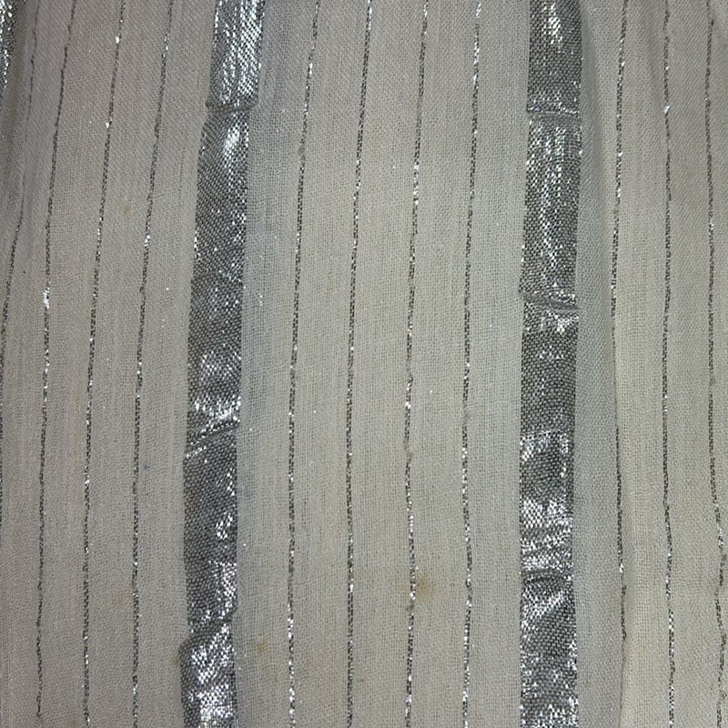 Cotton Lurex Stripe Yarn Dyed Fabric (SS25) CLSS03