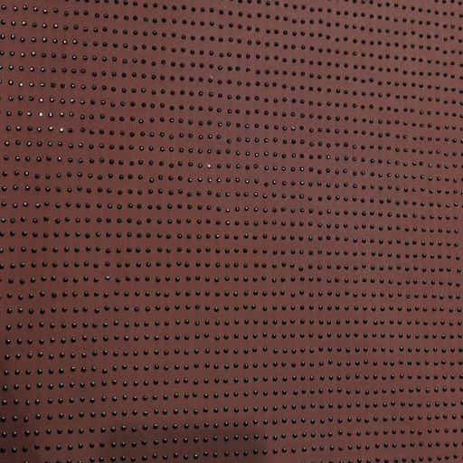 Brown Black Rhinestone Fabric
