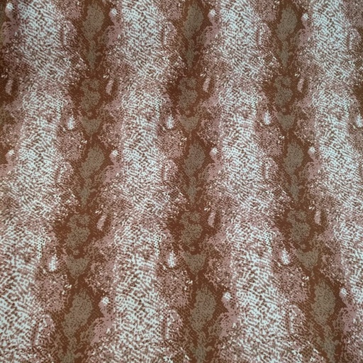 Brown Garter Snake Print On Roberto Cavalli  RCPS09