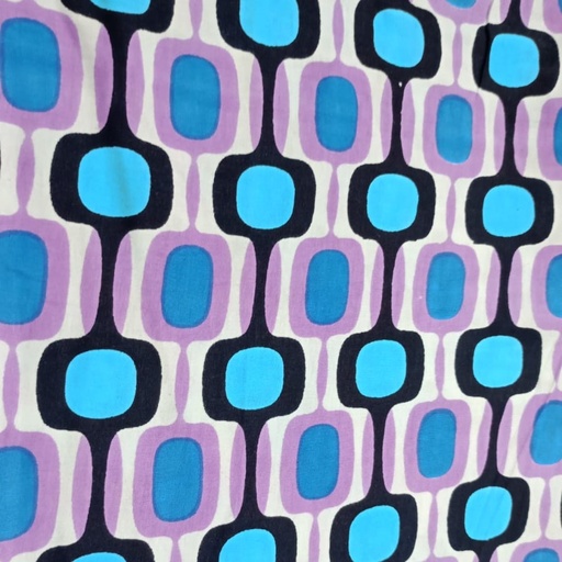 Geometrical Box Print On Cotton Knitted CKPS11