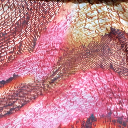 Pink Thread Print On Silk Habutai 54 Inch SHPS02