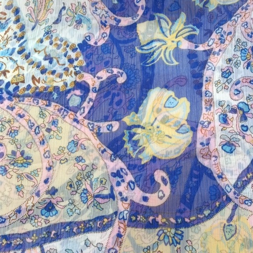 Abstract art Print On Poly Chiffon PCPS31