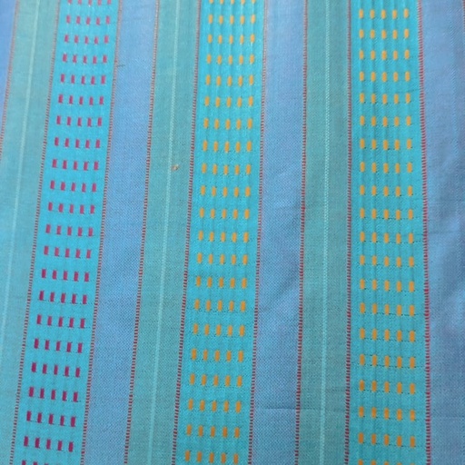 Matka Silk Cotton Stripes Dyed Fabric MSCS02