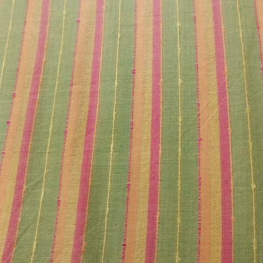 Matka Silk Cotton Stripes Dyed Fabric MSCS07