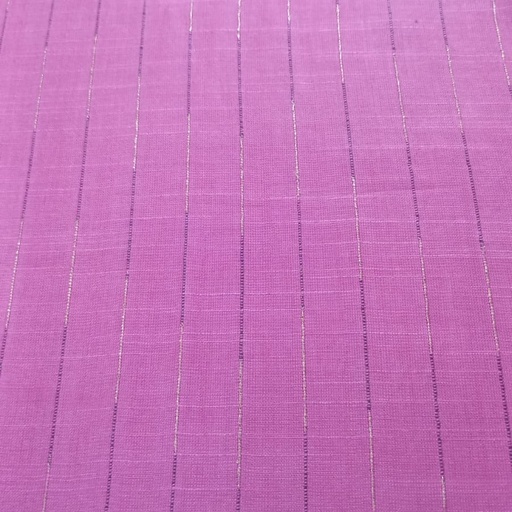 Matka Silk Cotton Lurex Stripes Dyed Fabric MSCS15