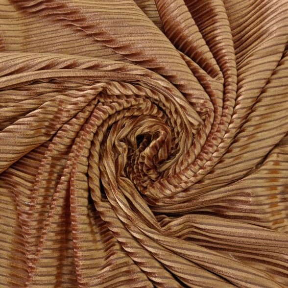 Stripe Velvet Burnout Dyed Knitted Fabric