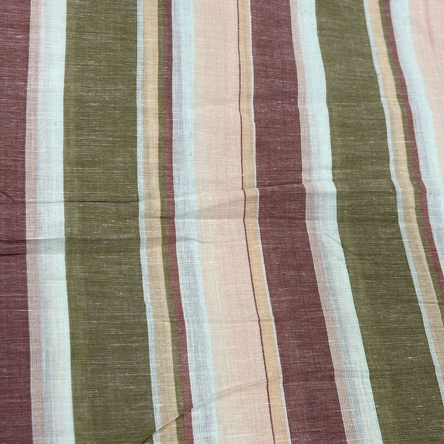Cambric Cotton Stripe Multi Dyed Fabric (SS24)  CCDS07