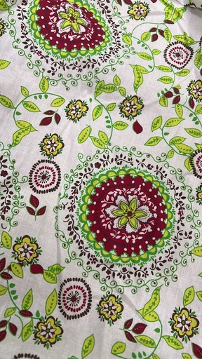 Cambric Cotton Floral Print 54inch Fabric (SS24) CPFS31