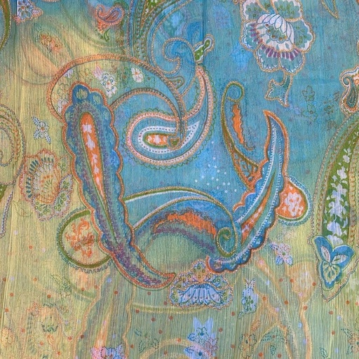 Chiffon Print Foil Fabric (SS24)  SFDS38