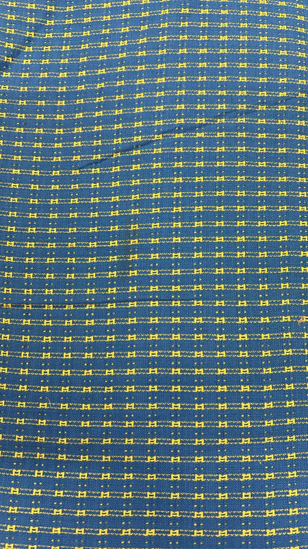 Cotton Dobby Blue Base Yarn Dyed Fabric (SS25) SFDS85