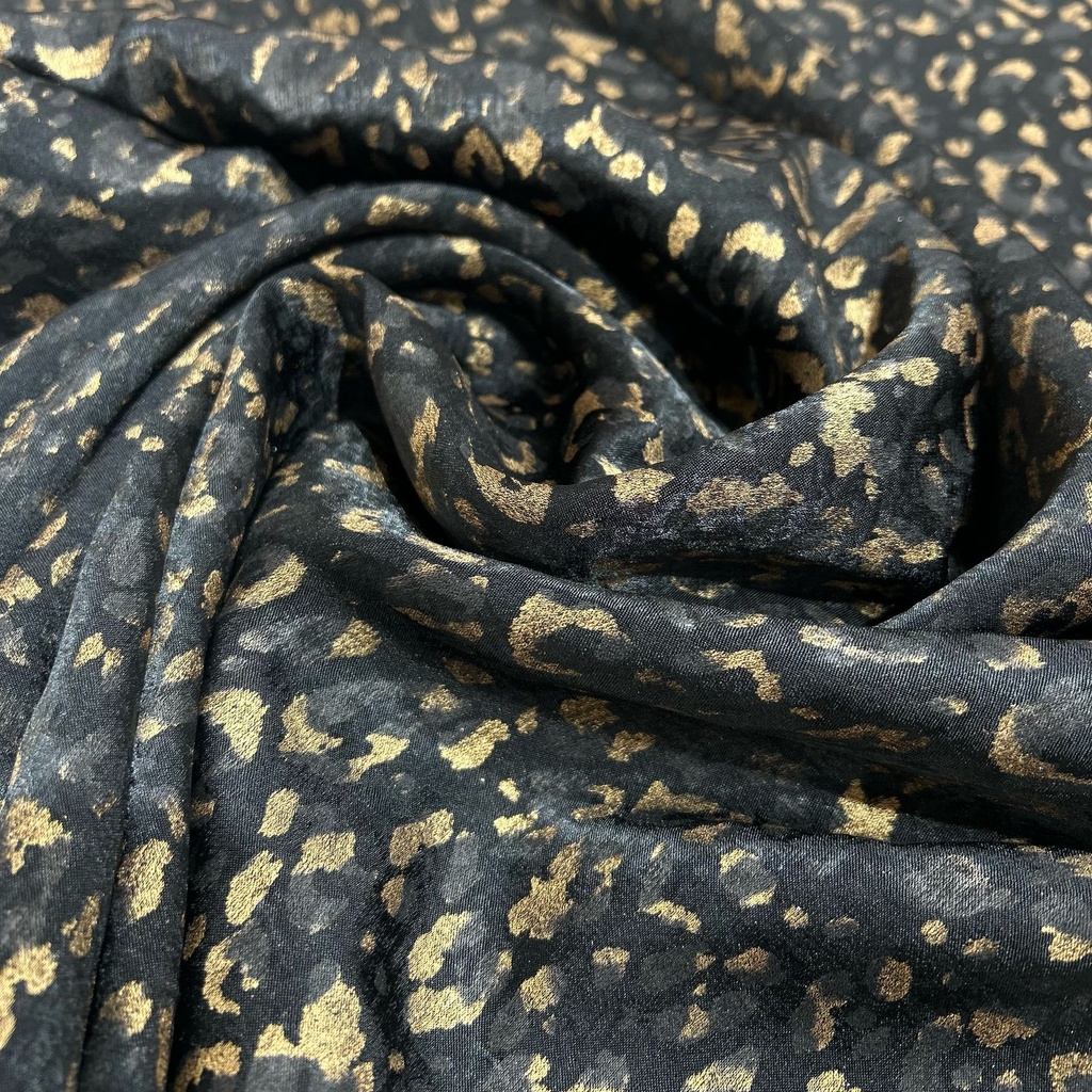 Leopard Foil Fabric