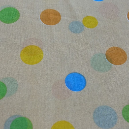 Polka Dot Print On Poly Georgette (SS25) NPCS33