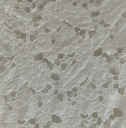Floral Cutwork Embroidered Fabric AGT0595