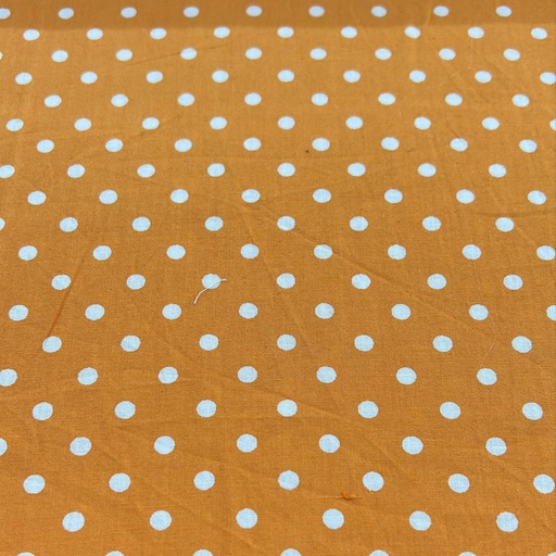 Polka Dot Print On Cotton Fabric