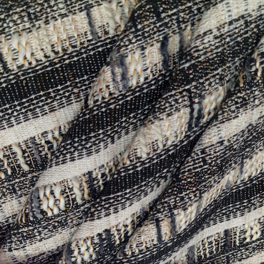 AGT-HNL-48 (Chandelier Grey White Black) Tweed