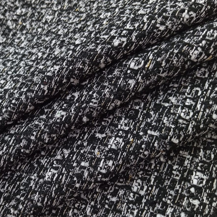 AGT-HNL-72 (B/W Abstract Lurex) Tweed