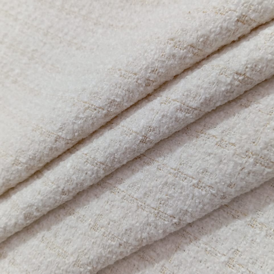 AGT-HNL-79 (All White Lurex) Tweed