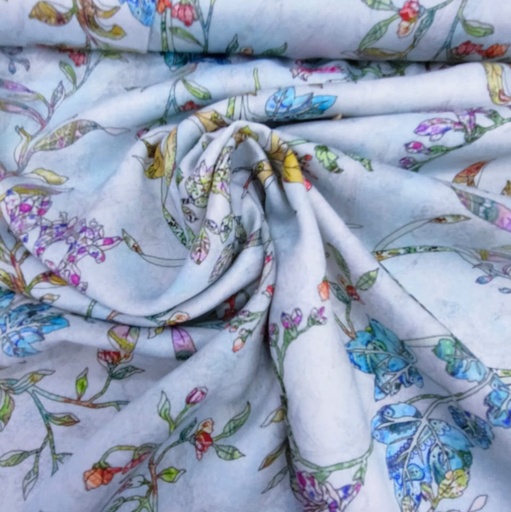 Floriated Print On Sumo Satin S23-SSPS8