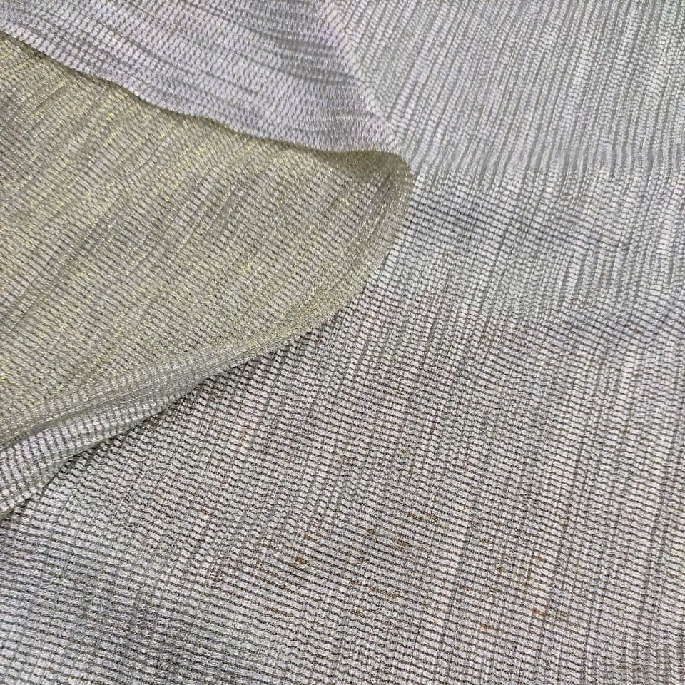 Platinoir Crepe (Foil: Tile) Dyed Fabric