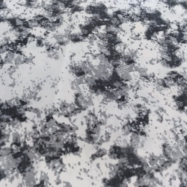 The Marble Effect (Grey) Print On Mango Crepe Fabric