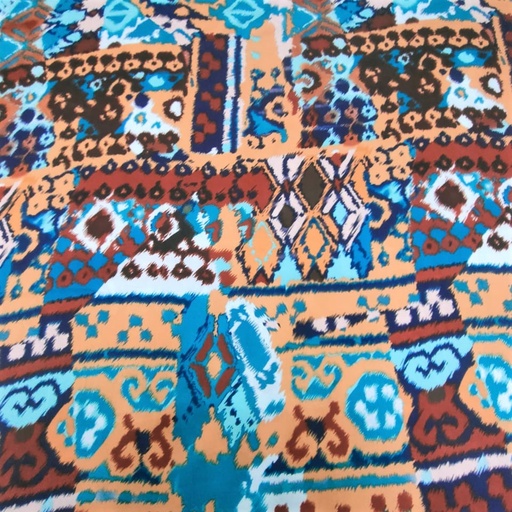 Traditional Art Print On Korean Satin S23-KSPS107