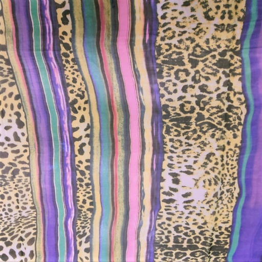 Borders Print On Silk Chiffon S23-SCPS125