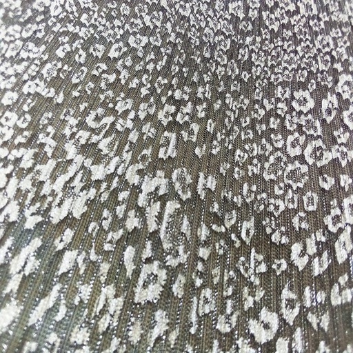 Leopard Print On Platinoir Foil Dyed Fabric
