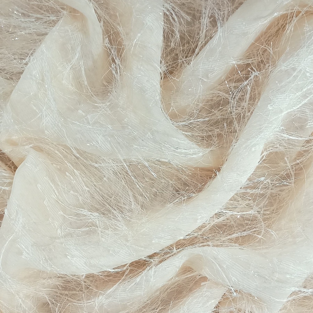 Ostrich Feather Georgette Dyed Fabric