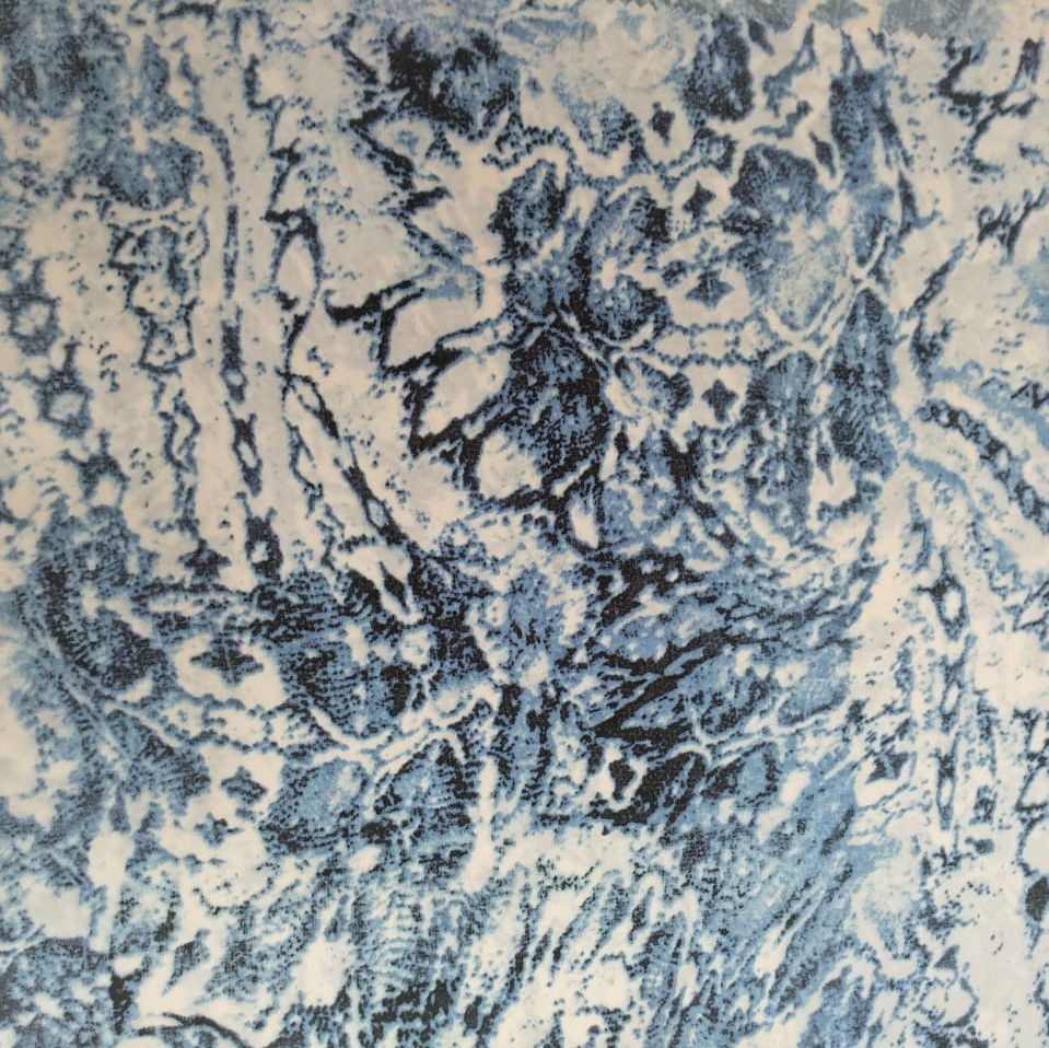 Abstract Tie Dye Print On korean Satin (SS24) KSPS94