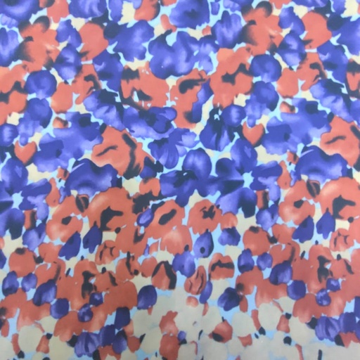Brush Print On Flat Chiffon FCPS05