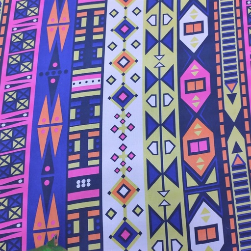 Bohemian Print On Flat Chiffon FCPS119