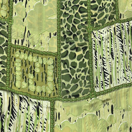 Print On Silk Satin Burnout#14