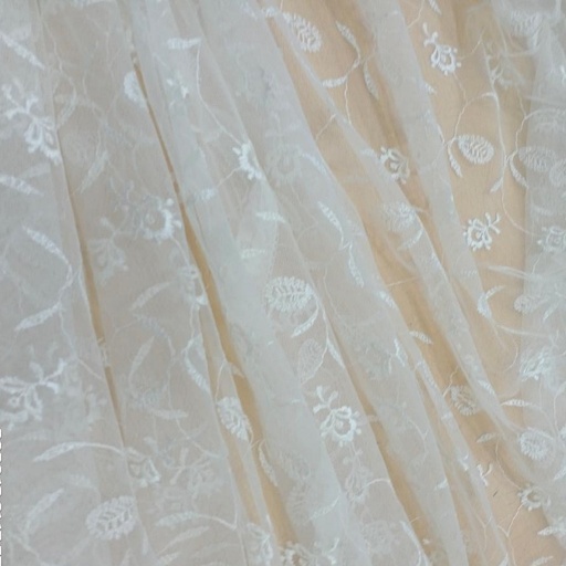 White Cotton Lace Fabric #03